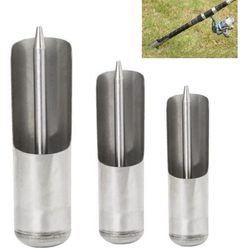 Stainless Steel Adjustable Stand Support Rod Pole Ground Holder Fishing Tool Kit