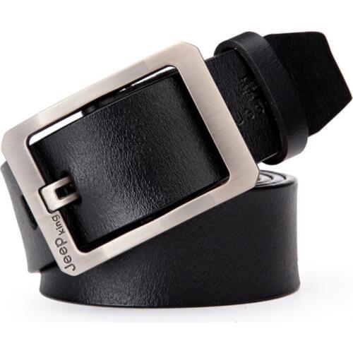 Upper Genuine Leather Alloy Pin Buckle Belt For Men Business Men Belt Fancy Vintage Jean Cintos Belt