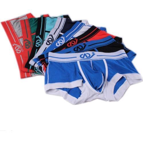 Sexy Underwear Men Big Pouch Boxer Shorts Pants Breathable Mens Basic Underwear Soft Homre Cueca Sexy Boxers Trunks 8pcs/pack