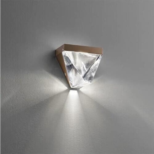 Modern Crystal LED Wall Lamps Simple Bedroom Bedside Living Room Wall Lights Aisle Hallway Background Wall Sconce Light Fixture