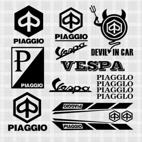 Car Styling Vinyl Decals Funny Motorcycle Auto Window Sticker Applique Tape for FLY150 Sprint Piaggio GTS300 LX LT