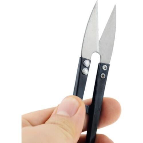 1PC Multicolor Trimming Sewing Scissors Nippers U Shape Clippers Yarn Stainless Steel Embroidery Craft Scissors Tailor