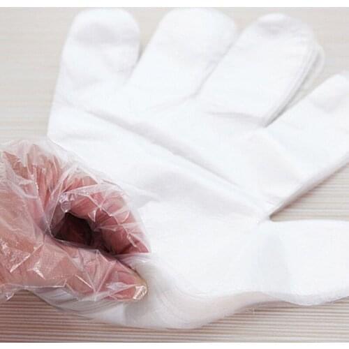 100 pcs Disposable Gloves One-off Food Plastic Gloves For Restaurant Kitchen BBQ Eco-friendly Food Gloves Motorcycle Gloves