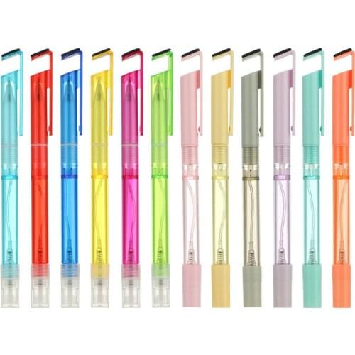 3-in-1 Multifunction Black Ink Spray Gel Pen With Refillable Bottle Phone Holder Stand Pen Wipe Screen Cleaning Pens