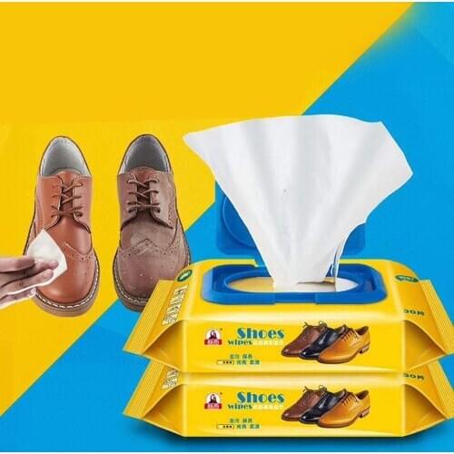 30PCS Disposable Leather Shoes Clean Wipes Portable leather Cleaning Care Wipes Handbags and Briefcases Cleaning Wipes