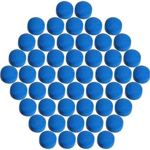 50 Pcs Billiard Cue Tips 9mm Pool Billiard Cue Tips Replacements for Pool Cues and Snooker