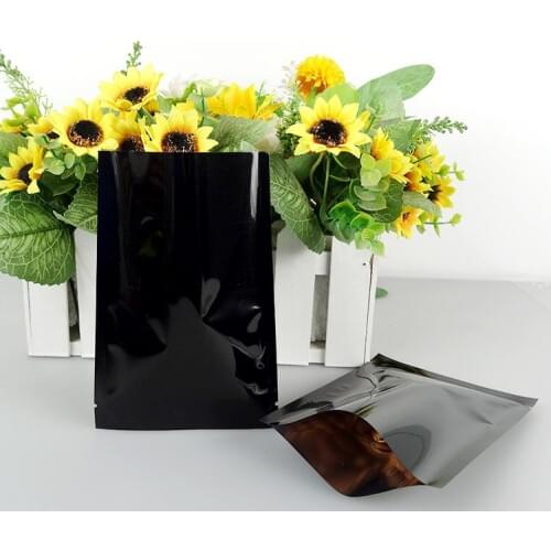 9*13cm 200PCS/Lot Black aluminium foil bag - foil vacuum plastic pouch heat-seal food grade