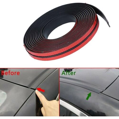 Car Rubber Seal Strips Auto Seal Protector Sticker Window Edge Windshield Roof Rubber Sealing Strip Noise Insulation Accessories