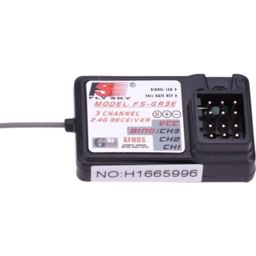 FLYSKY FS-GR3E GR3E Receiver for GT2 GT2E GT2F GT2G GT2B GT3B GT3C T6 CT6B Transmitter 2.4Ghz Remote Controller For RC Car Boat