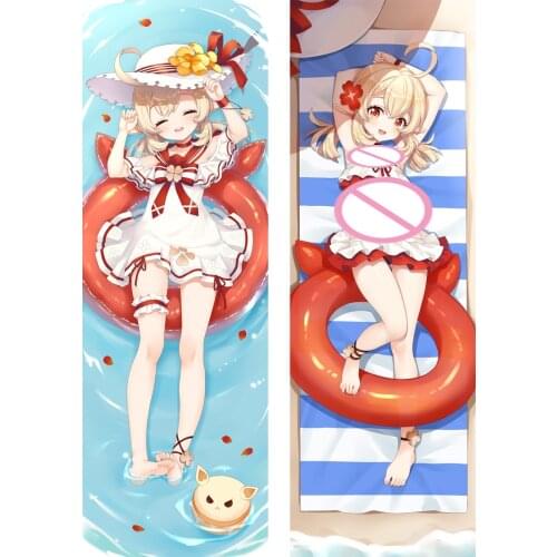 Game Genshin Impact Klee Dakimakura Cover Cosplay Gift Double-sided Fullbody Pillow Cover Otaku Bedding Pillowcase