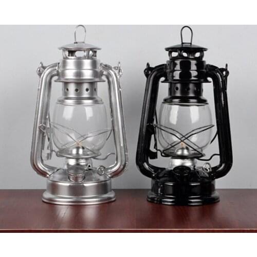Retro Classic Kerosene Lamp Dimmable Lanterns Wick Vintage Portable Camping Light Outdoor Decoration