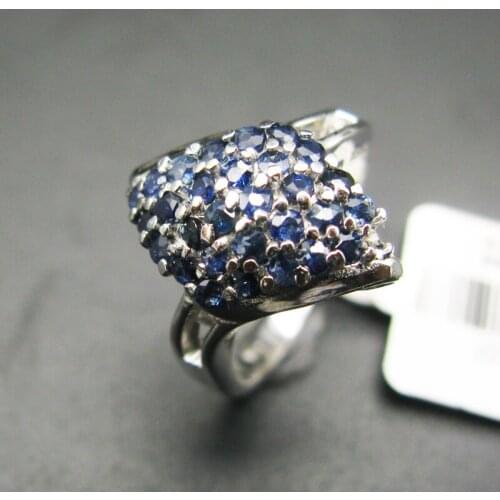 LANZYO 925 sterling silver Sapphire rings fashion gift for women jewelry rings fine jewelry Super low price j020250agl