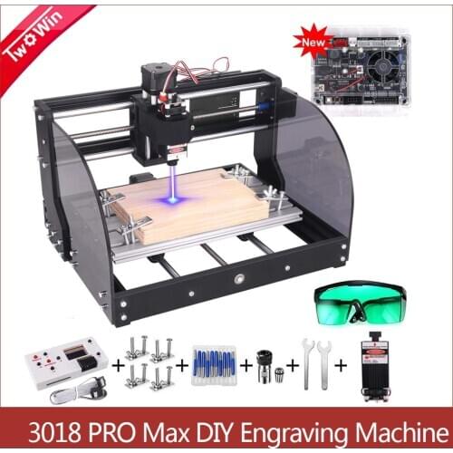 CNC 3018 PRO Max Laser Engraver CNC Wood Router GRBL Control ER11DIY Engraving Machine PCB Milling Machine CNC3018 Engraver