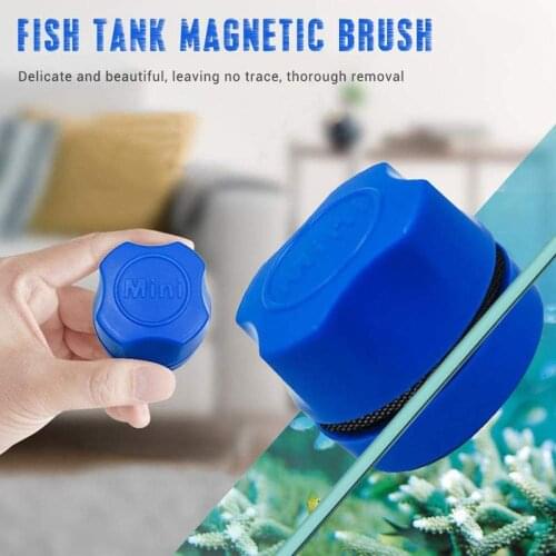 Aquarium Fish Tank Magnetic Clean Brush Glass Algae Scraper Cleaner Scrubber Aquarist Clean Brush