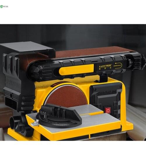 Desktop abrasive belt sanding disc machine multifunctional sandpaper machine metal woodworking grinding and polishing machine sh