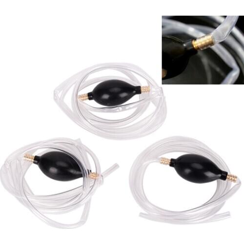 New Car Fuel Gas Pump Petrol Diesel Liquid Hand Pump Primer Bulb Water Oil Transfer Pump PVC Syphon 8mm Pipe