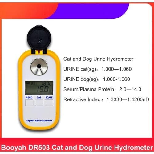 New Medical Urine Concentration Refractometer Cat and Dog Urine Hydrometer Electronic Serum Protein Tester DR503 Dropshipping