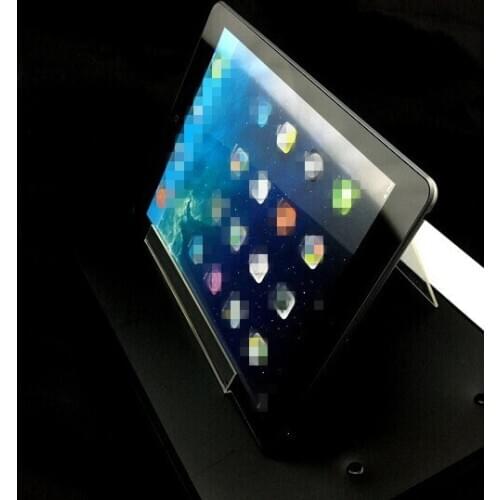 Wholesale 15*15*15cm Clear Acrylic Tablet display stand jewelry book Mp4 Mp5 big screen phone display holder rack 50PCS