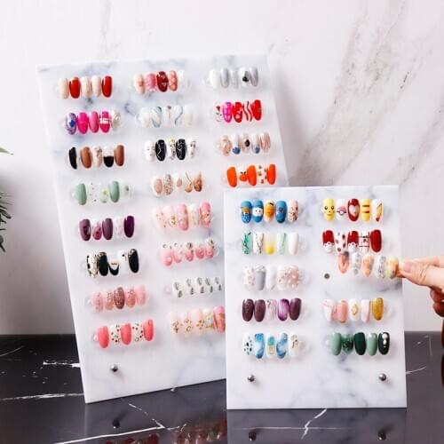 Nail Gel Polish Color Display Stand Fake Nail Tips Color Display Holder Book Nail Art Decoration Showing Shelf Manicure Tool