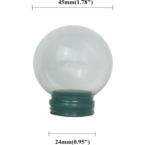 Promotional Gift 45mm Diameter DIY Empty glass snow globe wholesales