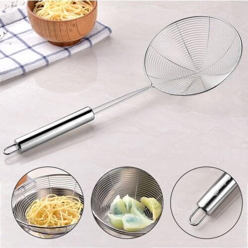 Premium Fine Stainless Steel Mesh Colander With Hanging Ear For Kitchen Supplies Kitchen Gadget Sets Drop Shipping
