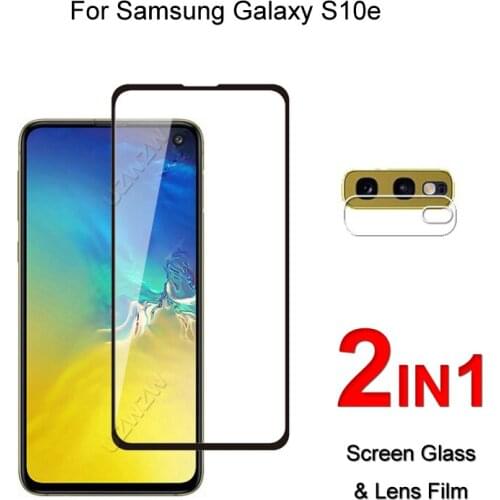 Full Cover Glass For Samsung Galaxy S10e Screen Protector Protective Tempered Glass Explosion Proof & Camera Lens Film
