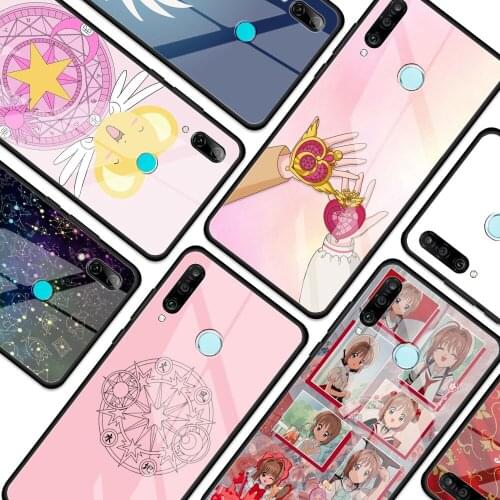 Card Captor Sakura Glass Phone Case for Huawei P30 P40 Pro P20 Lite P Smart Z Y7 Y9 Y9a Y6 2019 for Honor 20 8X 9X Cover