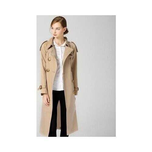 Top brand Knee Women Loose Over Long Trench B5 high quality