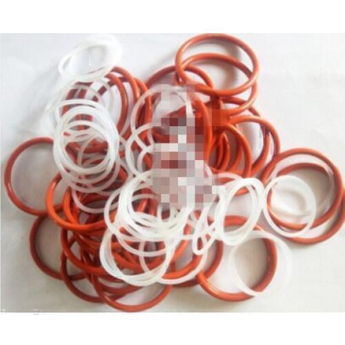 100pcs outer diameter 43/44/45/46/47/48/49/50/51x2.4mm silicone O-ring high temperature resistant waterproof ring