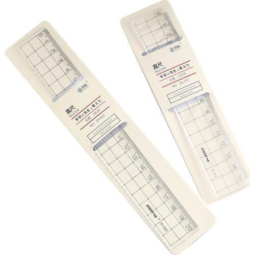15cm 18cm 20cm 1pcs Simple STYLE Transparent Simple ruler square ruler cute stationery drawing supplies