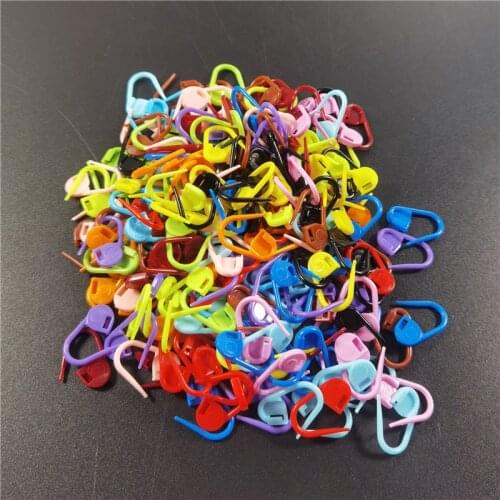 20/50/100pcs Mix Color Plastic Resin Small Clip Locking Stitch Markers Crochet Latch Knitting Tools Needle Clip Hook