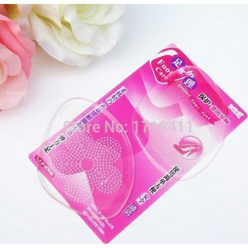 50 Pairs Flower Print Gel Silicone Shoe pad Insoles womens high heel Cushion Protect Comfy Feet Palm Care Pads