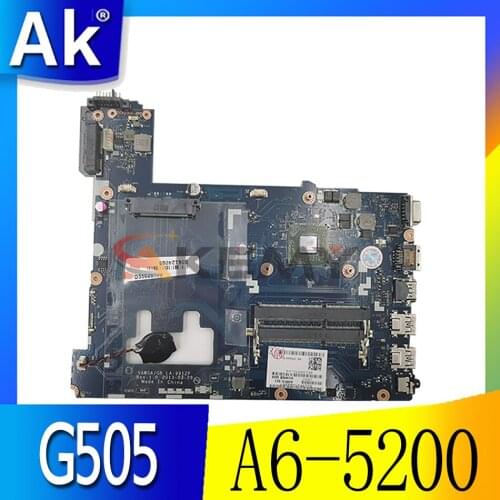 Akemy Laptop Motherboard For Lenovo G505 VAWG GB LA-9912P MAIN BOARD 15.6 inch with A6-5200 CPU DDR3