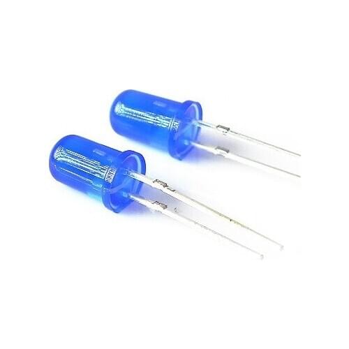 Free shipping 1000PCS/Lot 5MM Blue LED Diode Round Diffused Blue Color Light Lamp F5 DIP Highlight New Wholesale Electronic
