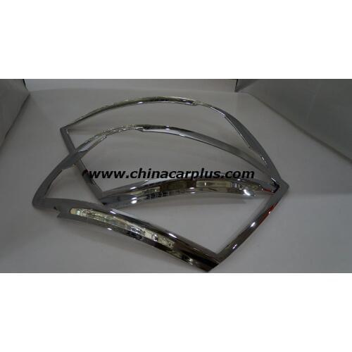 FREE SHIPING 2012 RANGER T6 ABS Chrome Front lamp cover Front light cover for 2012 Ford Ranger Free Shiping Front light cover