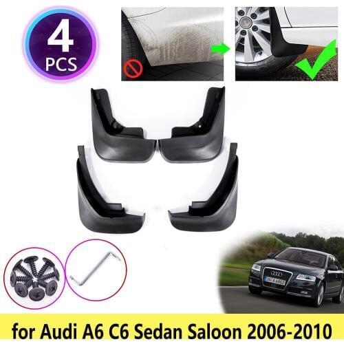 For Audi A6 C6 Sedan Saloon 2006 2007 2008 2009 2010 Mudguards Mudflaps Fender Guards Splash Mud Flaps Front Wheel Accessories