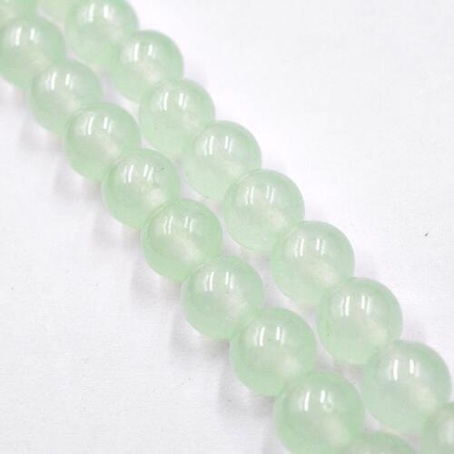 Free Shipping Natural Stone Green Grape Jades Round Loose Beads 4 6 8 10 12 MM Pick Size for Jewelry Making Bracelet Necklace