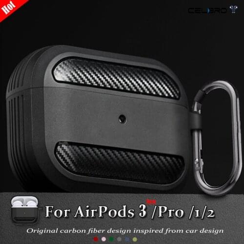 Carbon Fiber Covers For Apple AirPods Pro 2 1 Case Protective Cover Tpu Anti Shock For AirPod Pro Case Earphone Accessories Slim