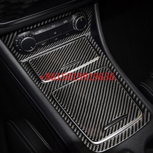 For Benz cla200 250 gla220 260 central control air outlet modification carbon fiber interior car door panel sticker