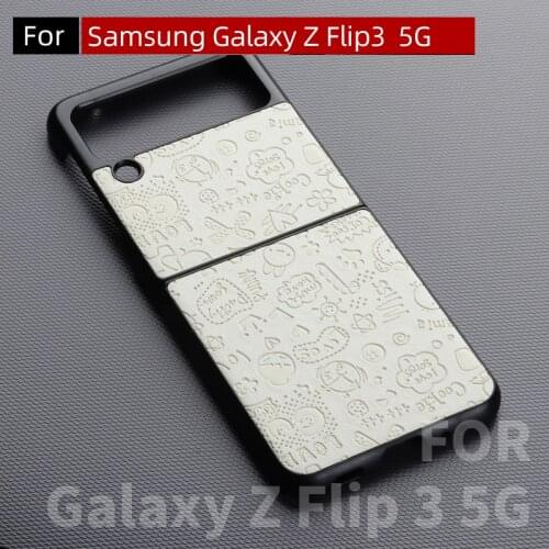For Samsung Galaxy Z Flip 3 5G Case, Three-Dimensional Printing Folding Phone Case Z Flip3 5G Protective Case