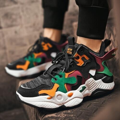 2020 Trend Mens Walking Shoes Chunky Trainers Breathable Platform Old Dad Trainers Sports ACE Nyfw Mesh Sneakers