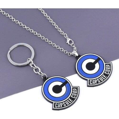 New Japan Anime Theme Logo Metal Pendant Necklaces/Keyrings Sweater Chain Women/Men Kids Keychain Jewelry Gift