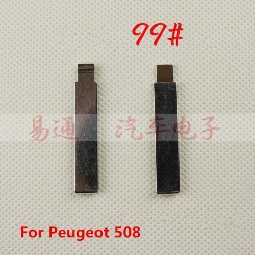 Original NO.99 Key Blade Blank Remote Key Blade FOR Peugeot 508 Flip Remote Car Key Blade Replacement