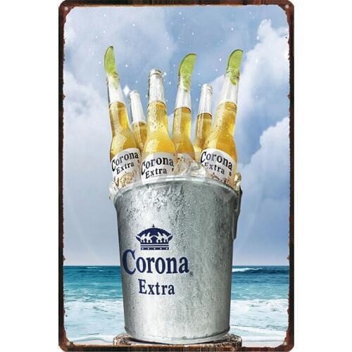 Beer Tin Sign Plaque Metal Vintage Beach Retro Plate Wall Pub Restaurant kitchen Home Art Music Bar Decor Wall Sticker DU-2617