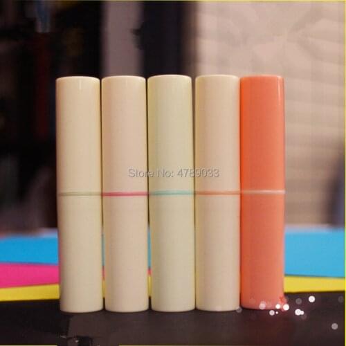 50/100pcs 4g/4ml Empty Lipstick Tube Plastic Lip Balm Container Small Cosmetic Lipstick Gloss Sub-bottling Top Quality
