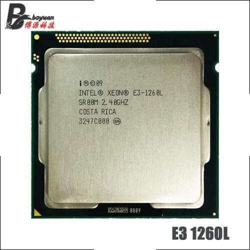 Intel Xeon E3-1260L E3 1260L E3 1260 L 2.4 GHz Quad-Core Eight-Core 45W CPU Processor LGA 1155