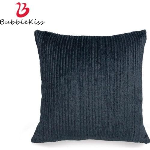 Bubble Kiss Cushion Cover Solid Color 45X45CM Hidden Zipper Plush Comfort Sofa Office Bedroom Car Home Decoration Pillowcase