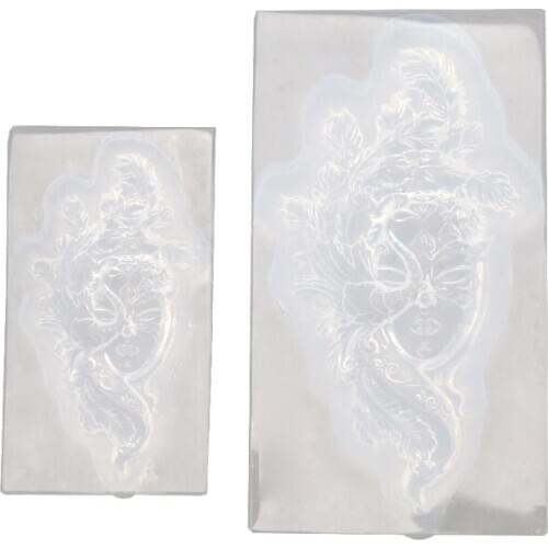 DIY A Dancer In A Mask Epoxy Resin Casting Mold Fairy Goddess Dancing Girl Charm Pendant Silicone Resin Mold Craft Tools