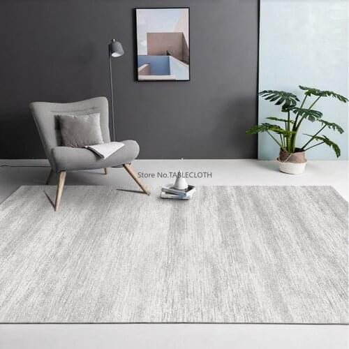 Nordic Gray Carpet Living Room Sofa Coffee Table Floor Mat Bedroom Full of Simple Modern Large Carpet Can Be Customized
