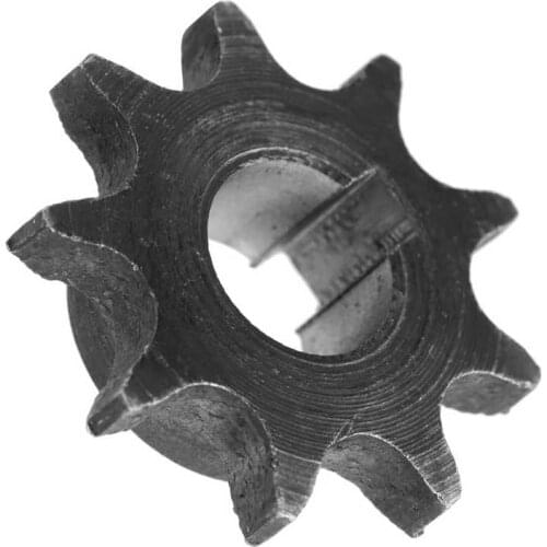 E-bike Motor Gear 06B 9 Teeth with Key Groove 10mm Inner Diameter Steel Motor Gear Sprocket Electric Bicycle Accessory